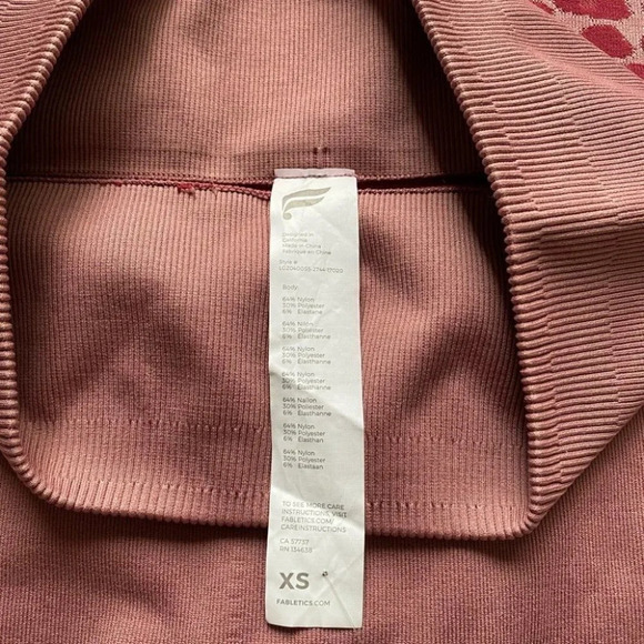 Fabletics seamless leggings high rise pink leopard animal print XS new - Picture 5 of 10